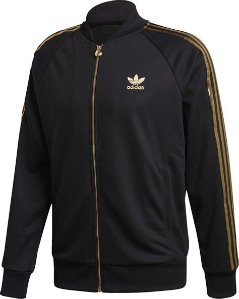 adidas schwarz gold damen jacke|schwarze Jacken für Damen .